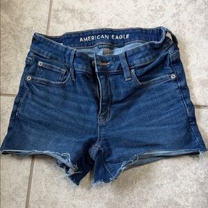 American Eagle Outfitters Dark Blue Jean Shorts